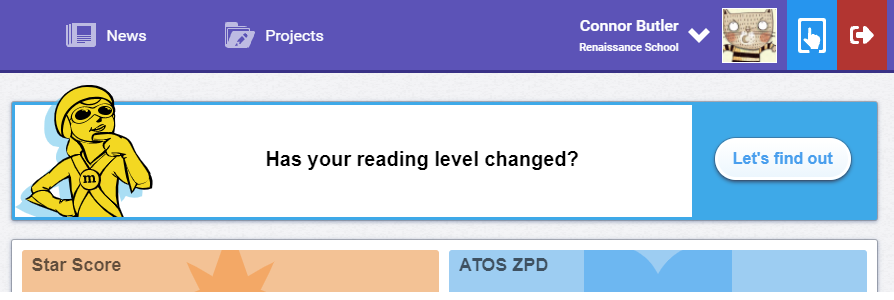 student retest message - has your reading level changed?