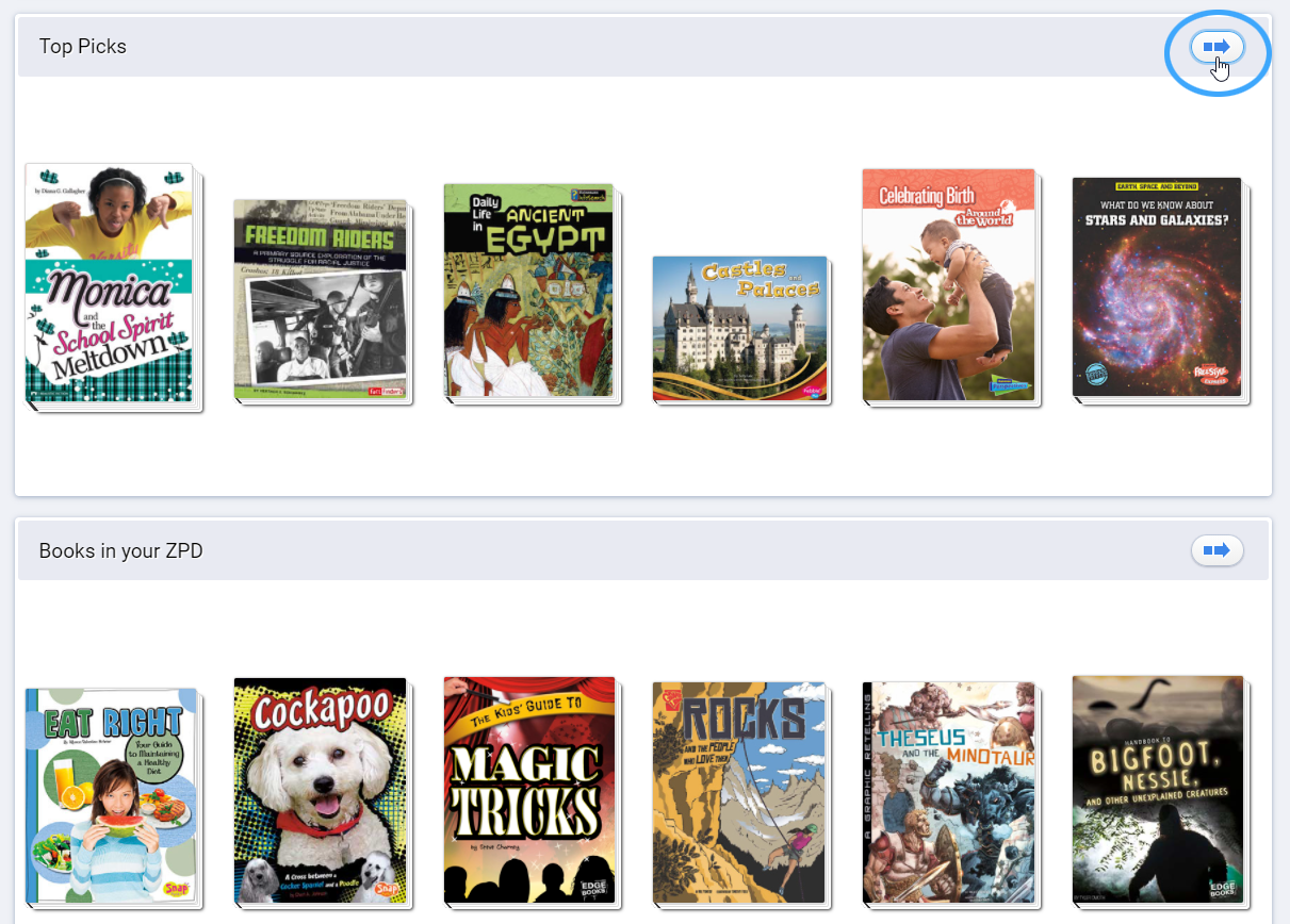 examples of book recommendation bands
