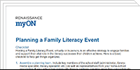 planning a family literacy event