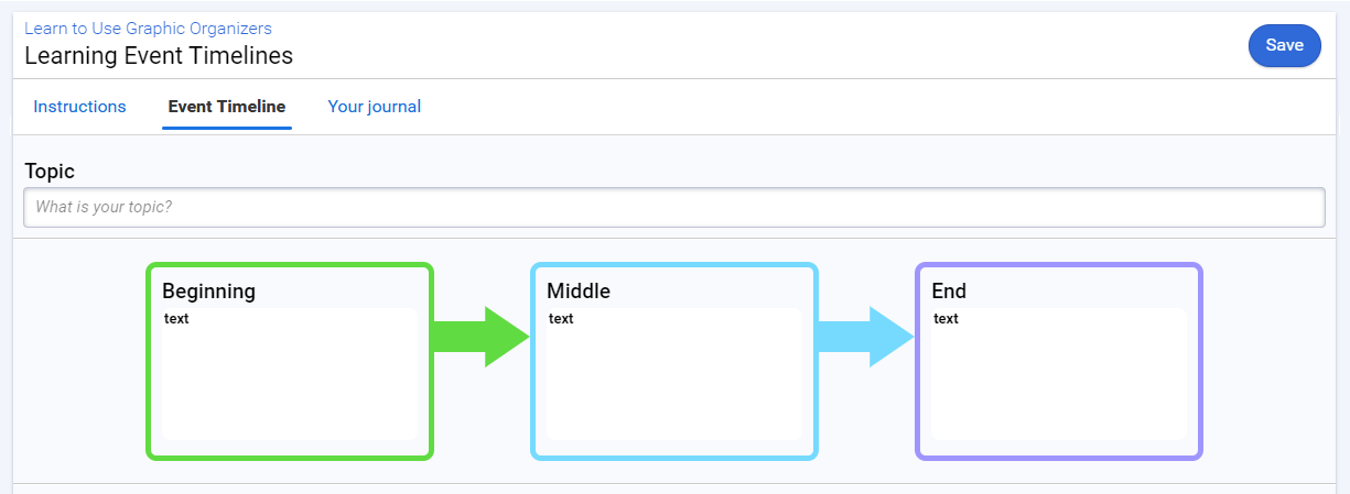 Graphic Organizer for Project Management