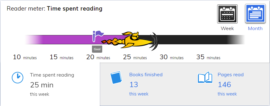 example of the rocket on the reader meter
