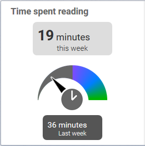 example of the time spent reading gauge