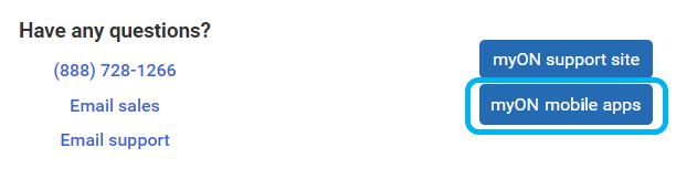 the myON mobile apps button