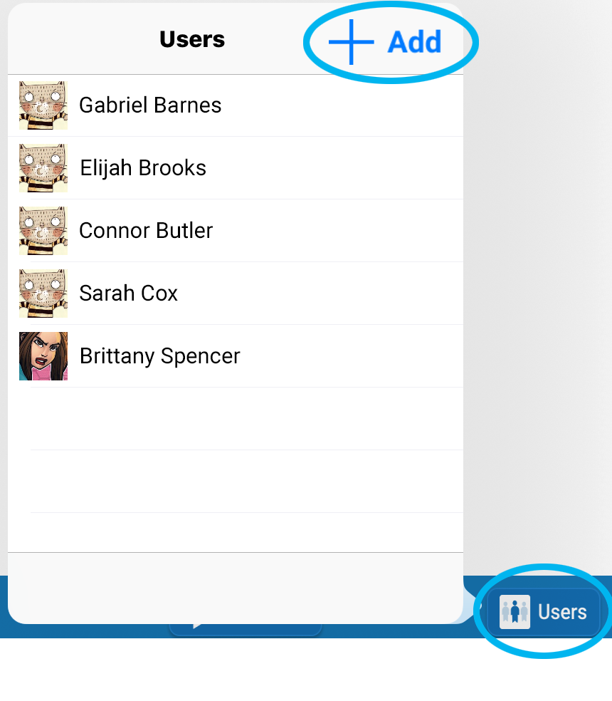 select Users, then Add