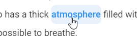 select a vocabulary word in the article