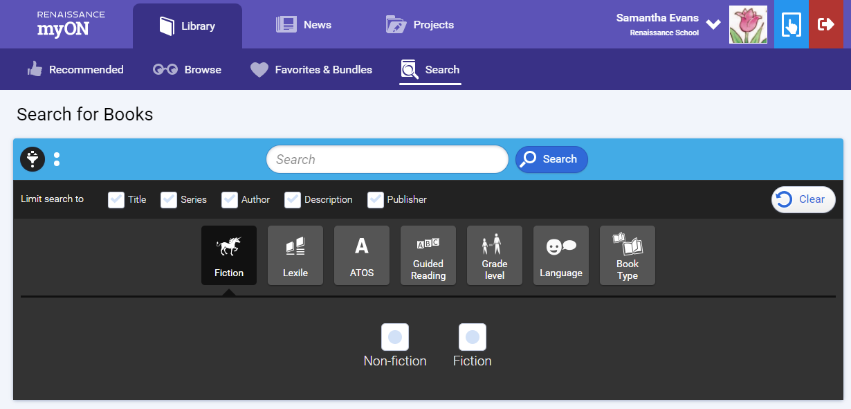 filters for faculty and older students