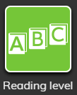 Guided Reading filter button for younger students