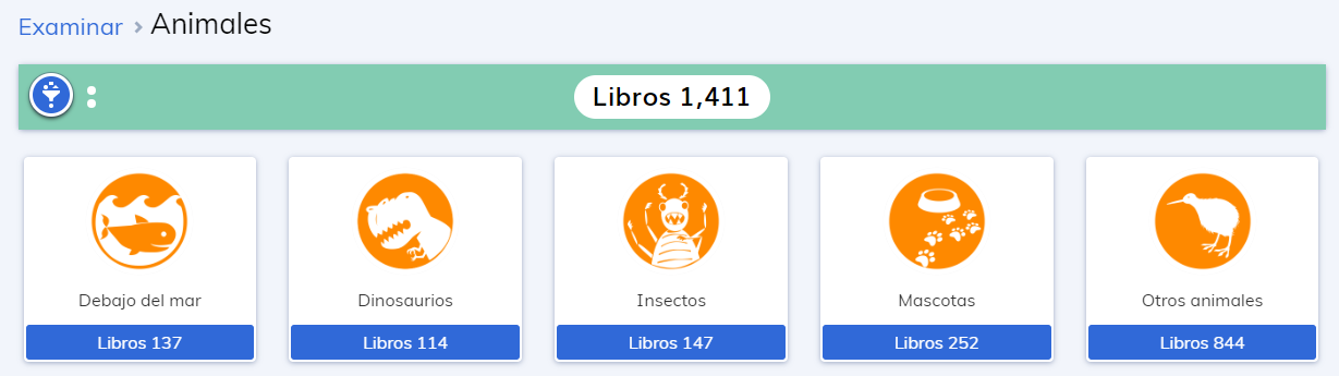 subcategorías