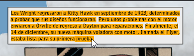 el texto