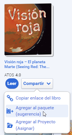 Agregar al paquete