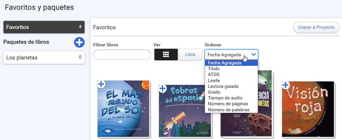 Ordenar