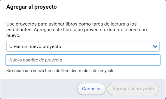 Crear Proyecto Nuevo