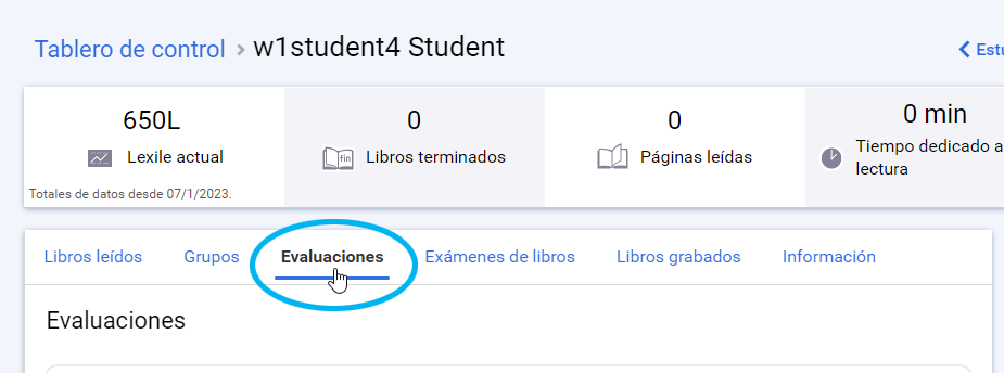 Evaluaciones