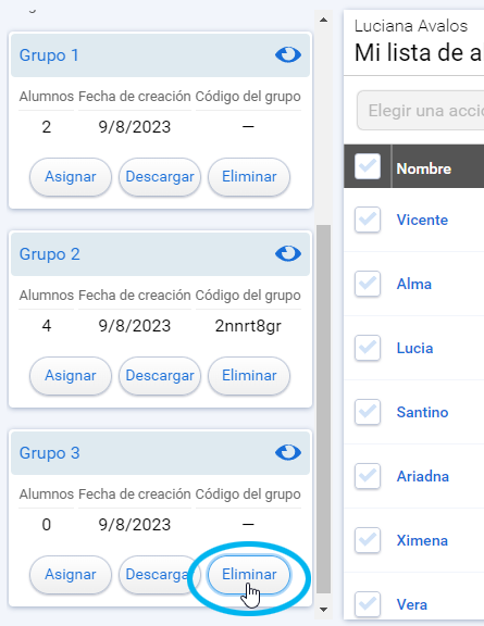 Eliminar