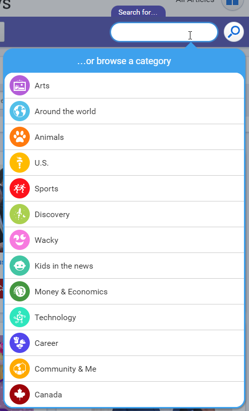 news categories