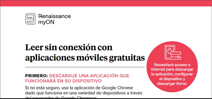 Read Offline with Free Mobile Apps (Spanish)