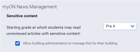 the Sensitive Content settings