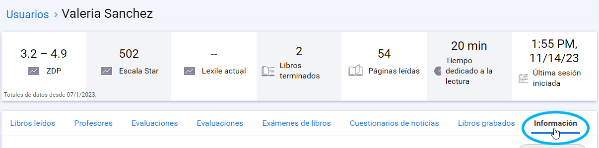 Información