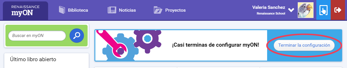 Terminar la Configuración