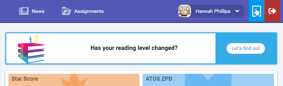 the Let's Find Out button for a student