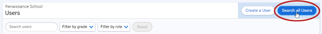 the Search All Users button