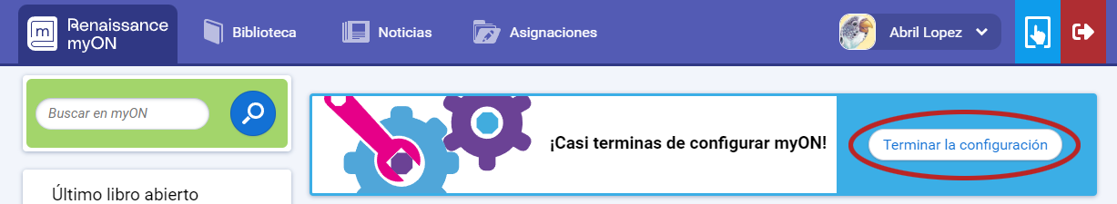 Terminar la configuración
