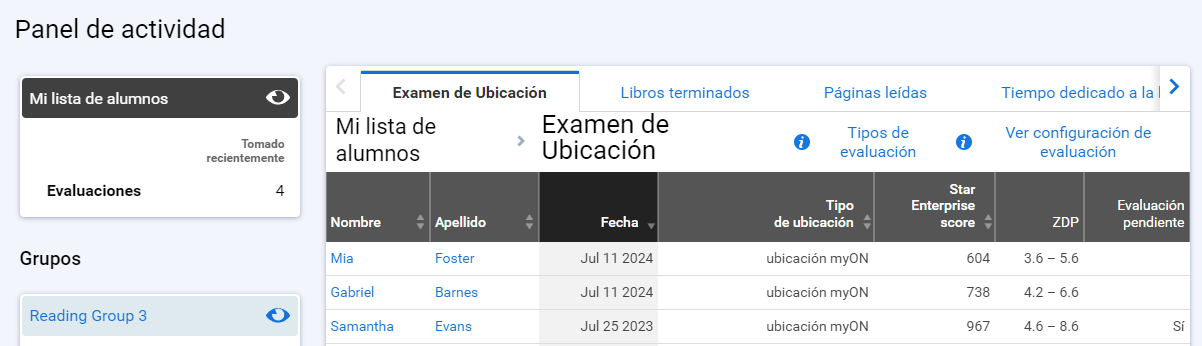 Examen de Ubicación