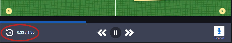 the 10 seconds back option