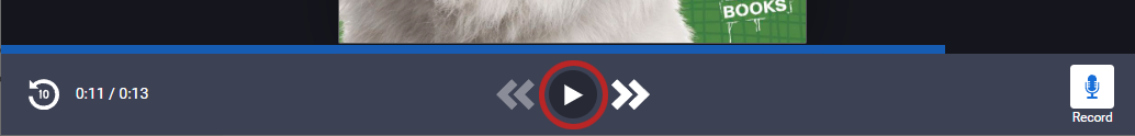 the play button