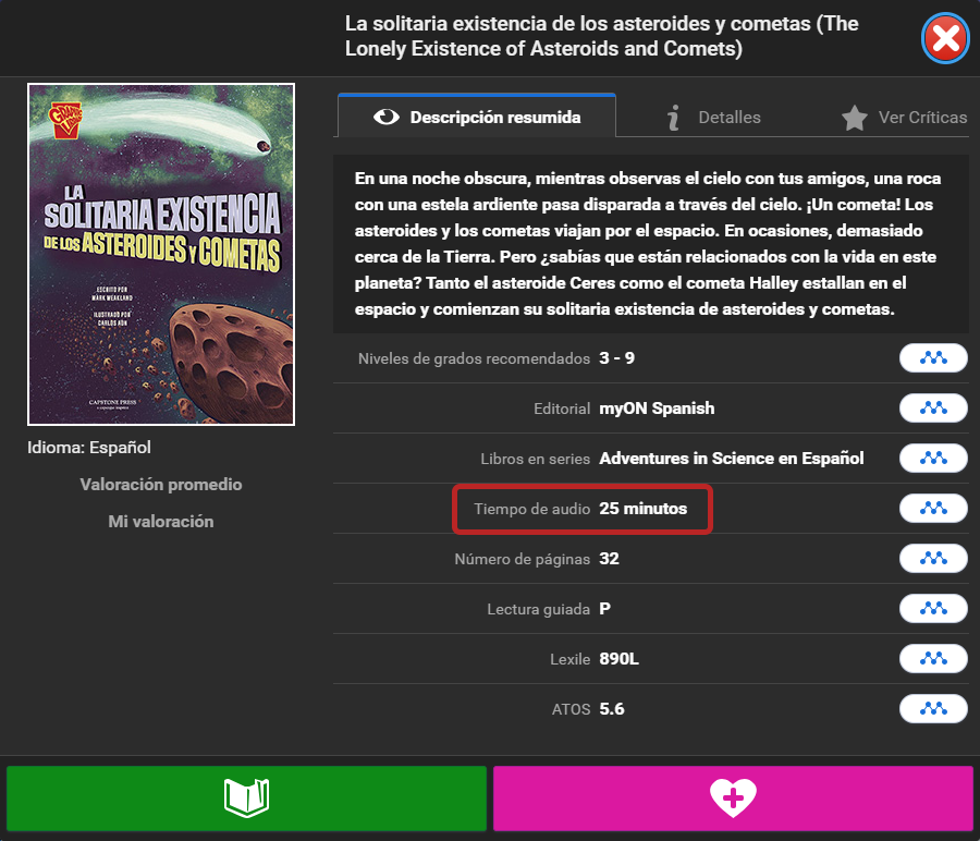 Tiempo del Audio